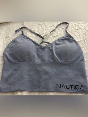 Nautica Light Blue Seamless Crop Bralette